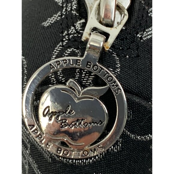 Rare Apple Bottoms Peep Toe Ankle Booties 6.5 Black Mesh Platform 8764 Charm - Picture 4 of 13